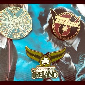the wizarding world of Harry Potter pin set